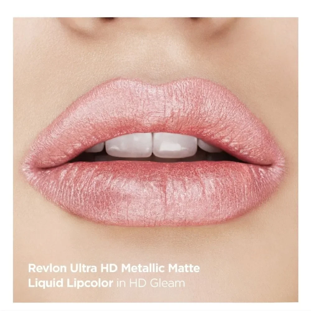 New Revlon Ultra HD Metallic Matte Liquid Lipcolor, Liquid Lipstick, 100% Flare